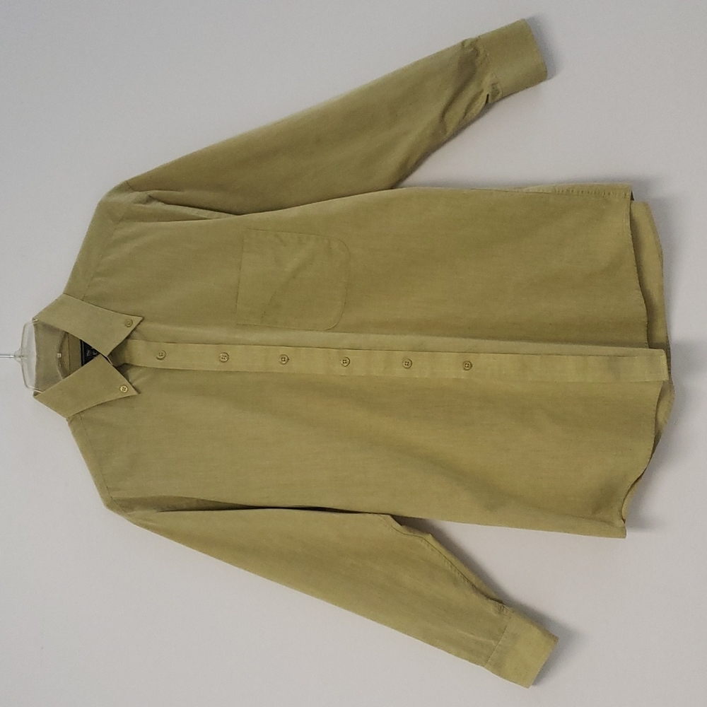 Savile Row chartreuse‎ button down shirt
